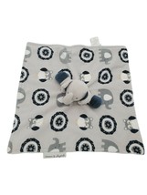 Blankets &amp; Beyond Infant Lovey 15x15 Elephant Baby Blanket Crib Toy Grey - $18.70