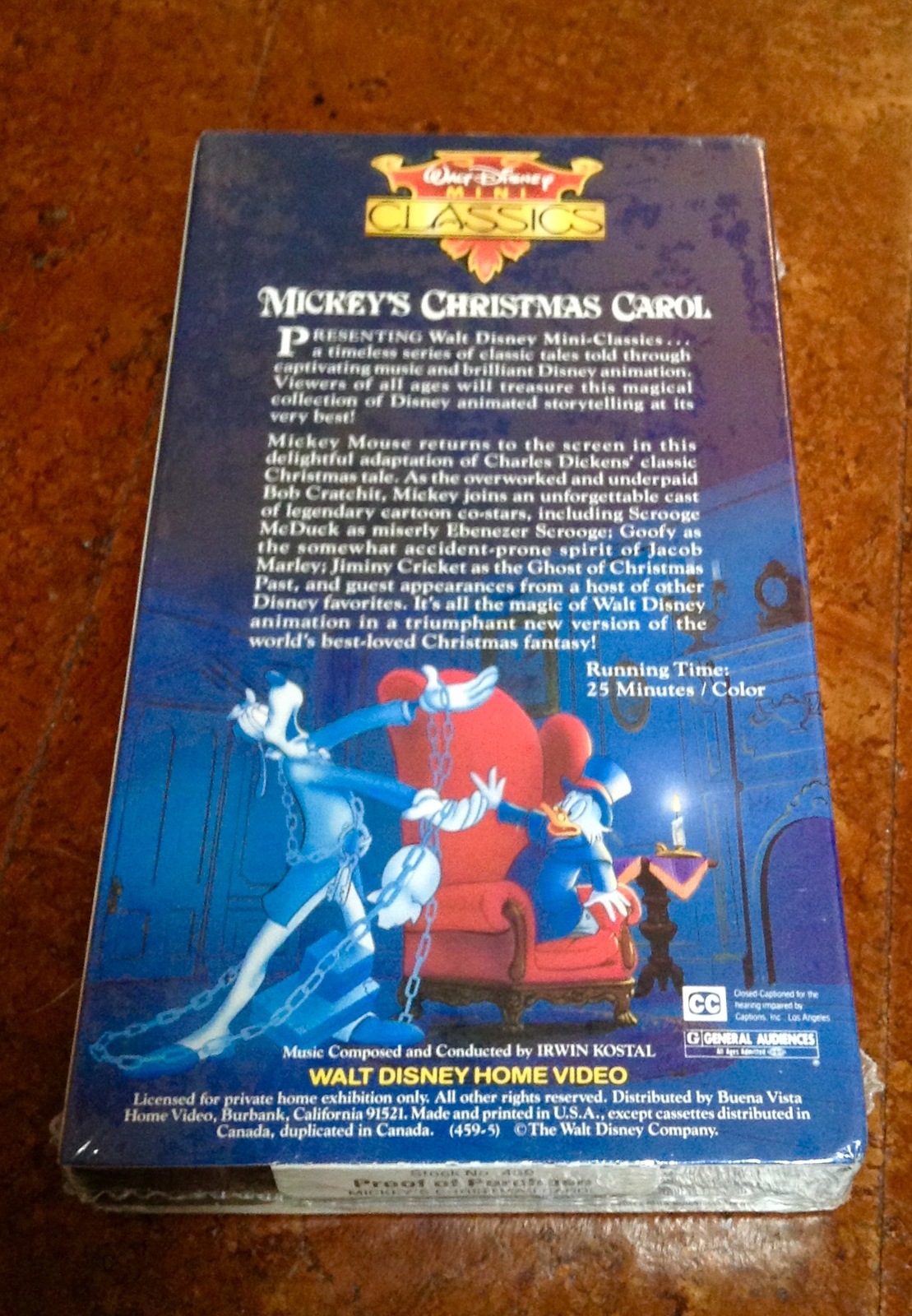 Walt Disney Mini Classics MICKEY'S Christmas Carol VHS Video Tape <em>NEW SEALED</em> - VHS Tapes