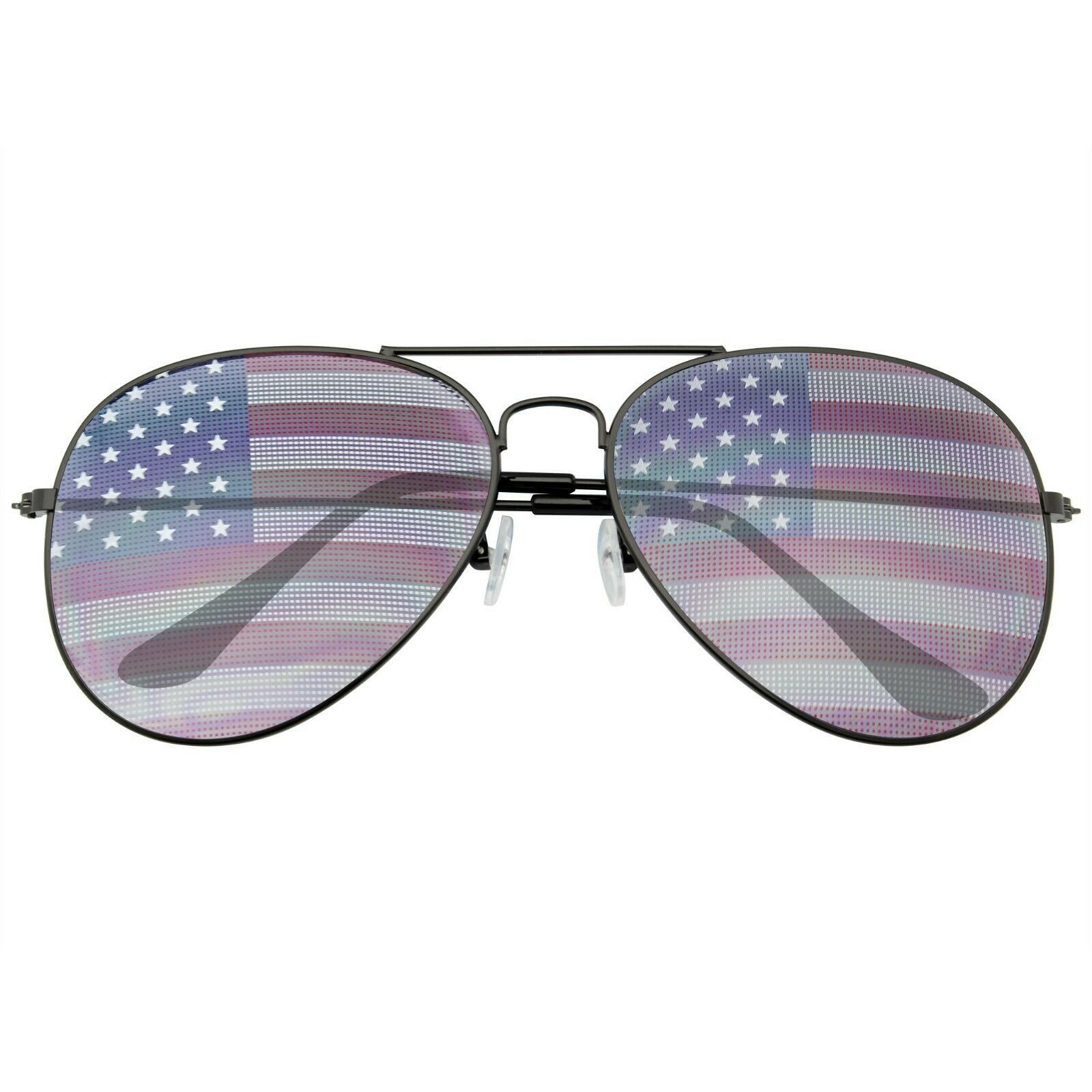 Sunglasses Mens Womens Retro Vintage Party Festival Patriotic American Flag