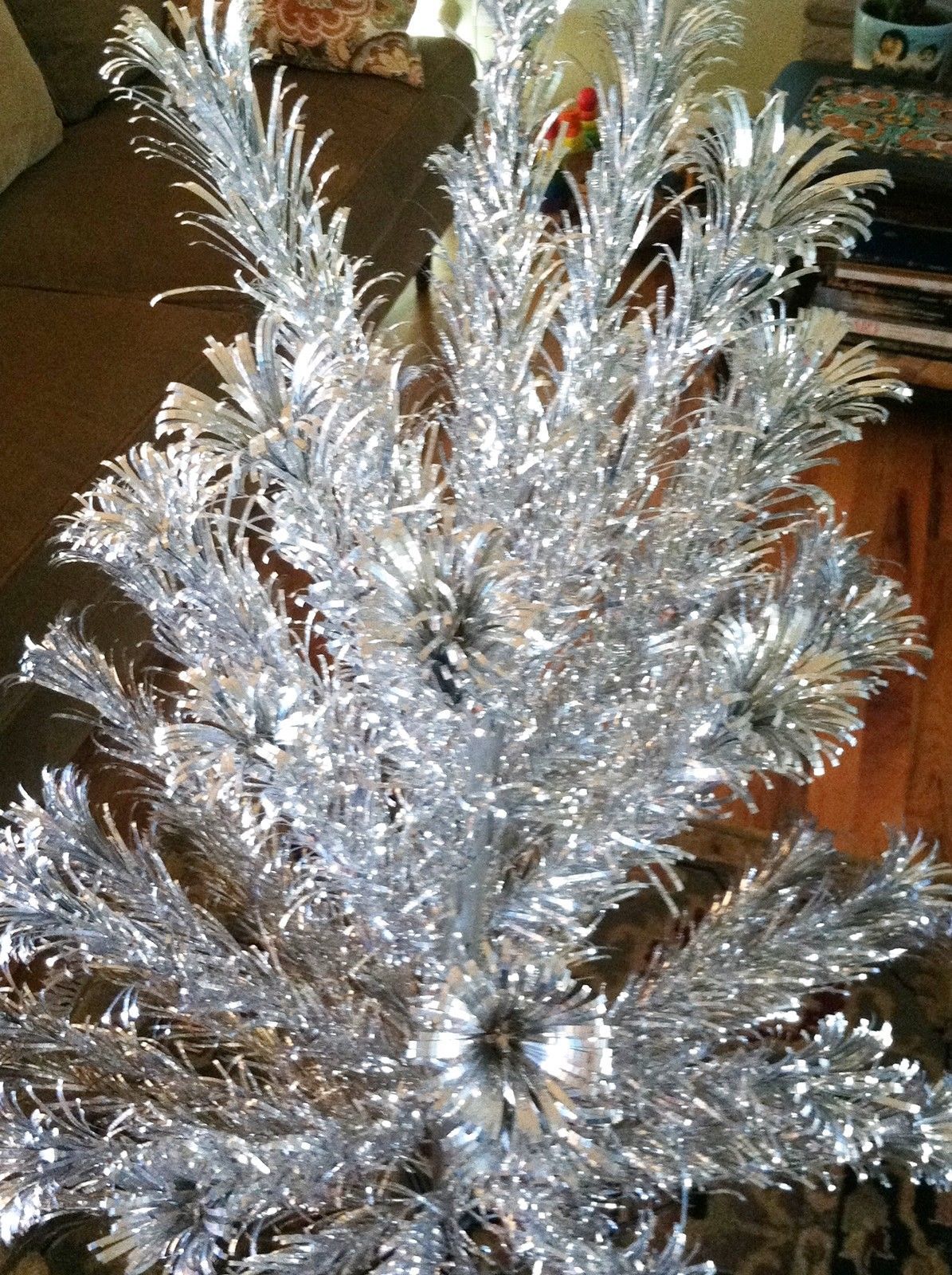 4 ft Evergleam Aluminum Christmas Tree 55 Branches Original Box Sturdy