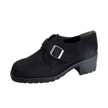 PEERAGE Iona Women&#39;s Wide Width Leather Shoes with Adjustable Buckle - $44.95