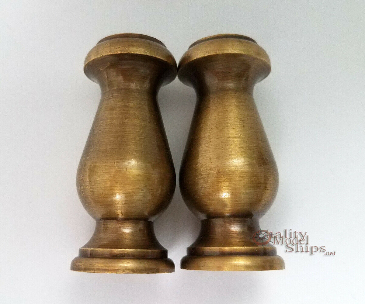 Quality Model Ship Display Pedestals Solid Turned Brass Antique Finished Wooden