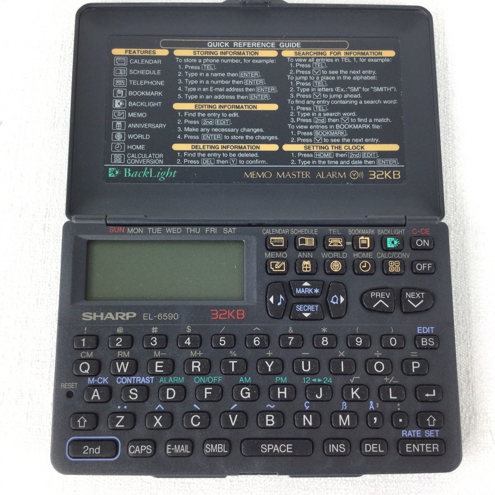 Sharp Memo Master Alarm 32KB Electronic Organizer Planners & Organizers