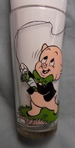 Taz and Porky Pig Fishing Pepsi Looney Tunes 1976 Glass Tasmanian Devil ... - $10.29