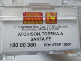 Micro-Trains # 18000380 Atchison, Topeka & Santa Fe 50' Standard Box Car. (N) image 7