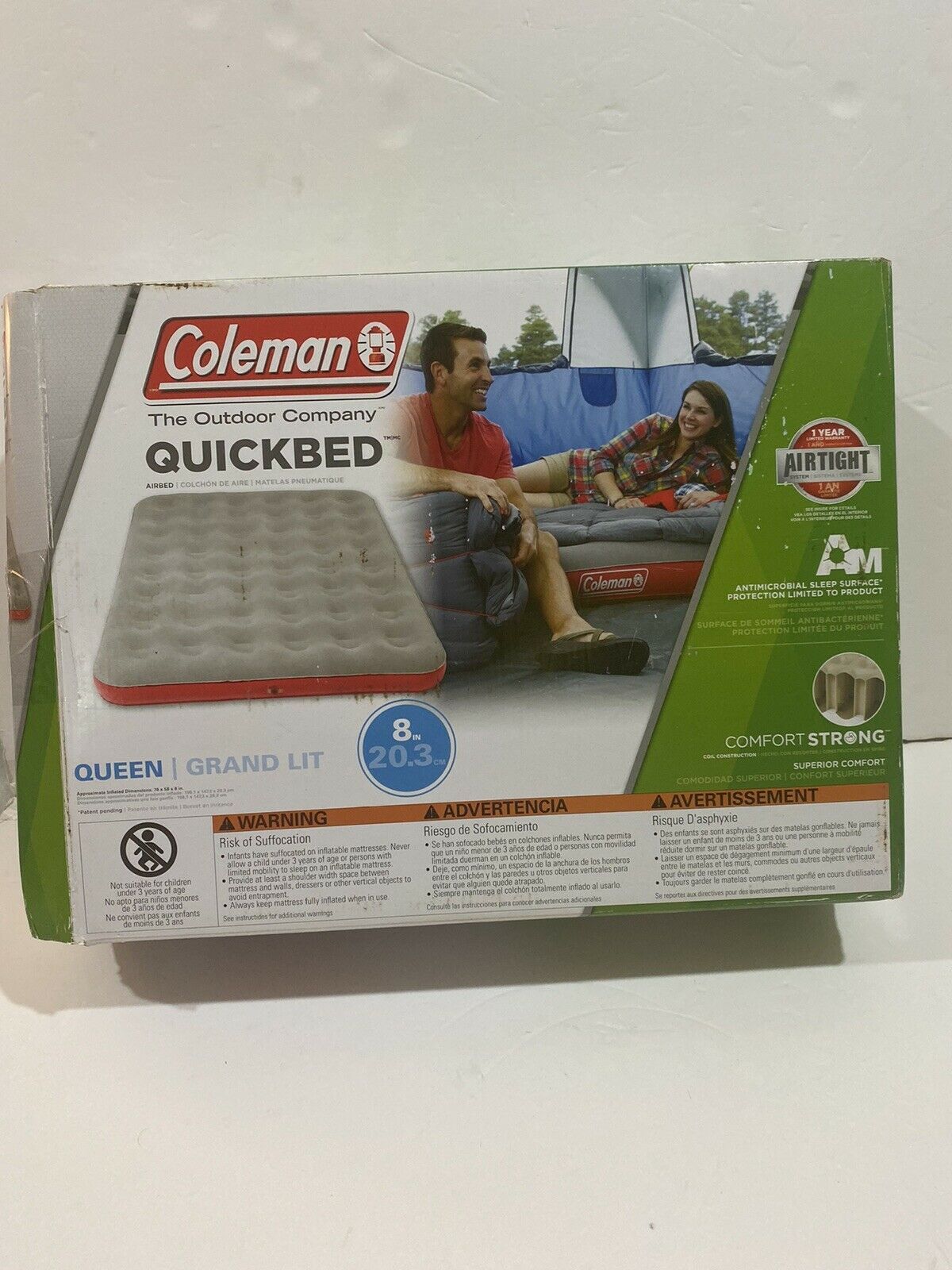 Coleman Quickbed Airtight High Airbed Queen Grand Lot Comfort Strong 8