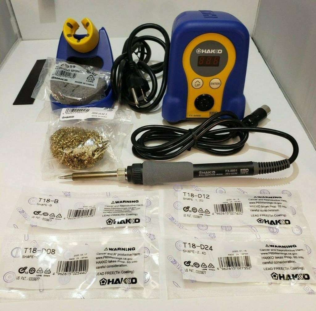 Primary image for Hakko FX888D Soldering Station with T18-B/D08/D12/D24 Tips