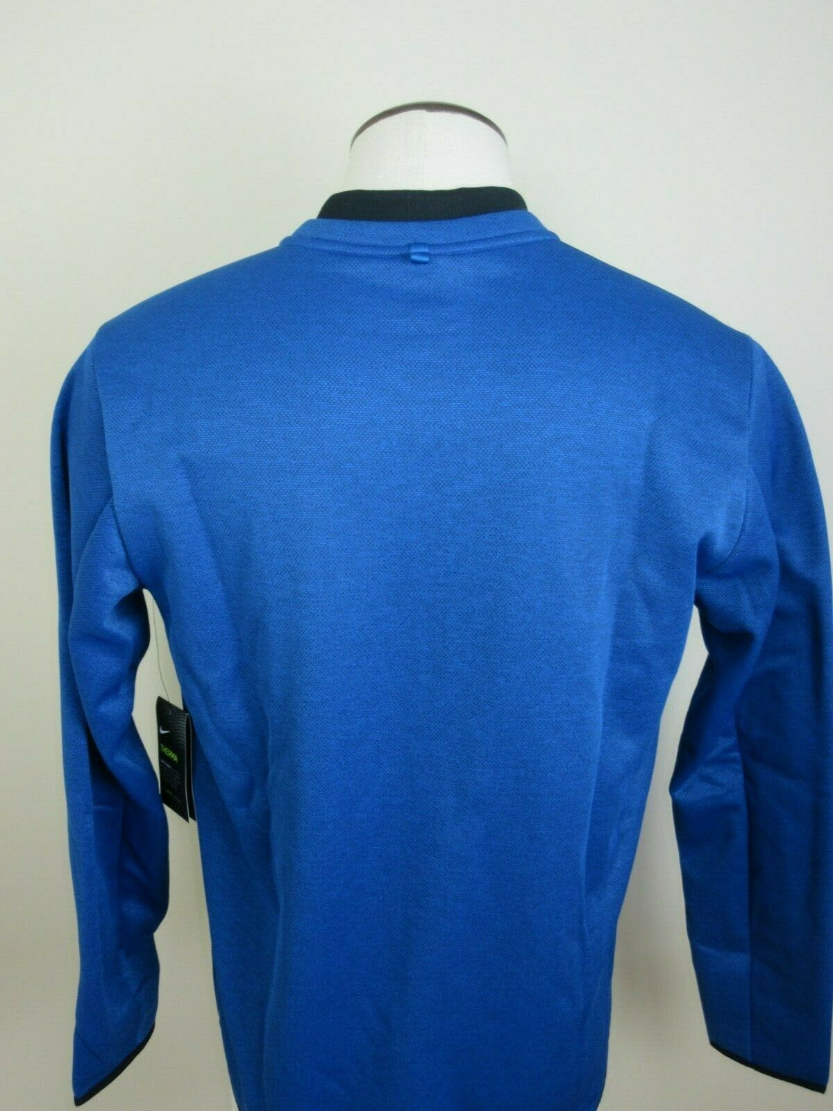 Nike Golf Mens Therma-Fit Half Zip Fleece Lined Pullover Blue Size ...