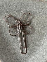 Thin Silvertone Wire BUTTERFLY Bookmark Bookmark – 3 x 1 and 7/8th’s inc... - $9.49
