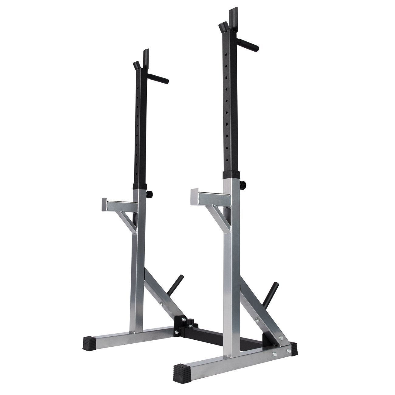 Barbell Rack Adjustable Squat Dumbbell Stands Gym Full Body Training ...