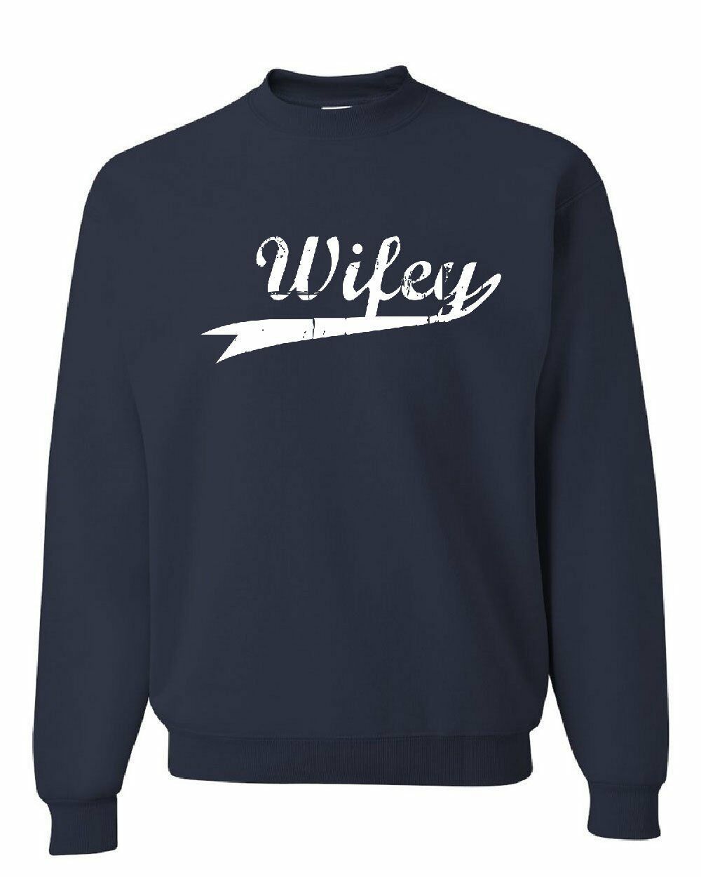 Wifey Cute Crew Neck Sweatshirt Bride Wedding Wife Marriage - Sweatshirts, Hoodies