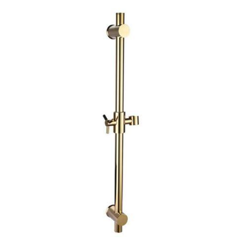 Gold Shower rail sliding bar brass Adjustable hand shower set Wall
