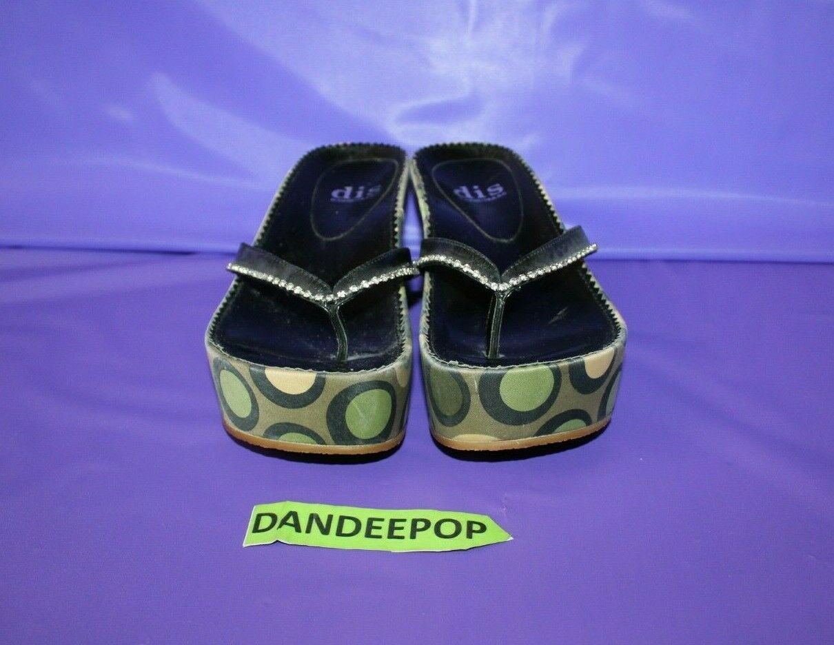 David Isaac Circle Platform Sandal Shoes With Rhinestone David Isaac Circle Platform Sandal Shoes With Rhinestone