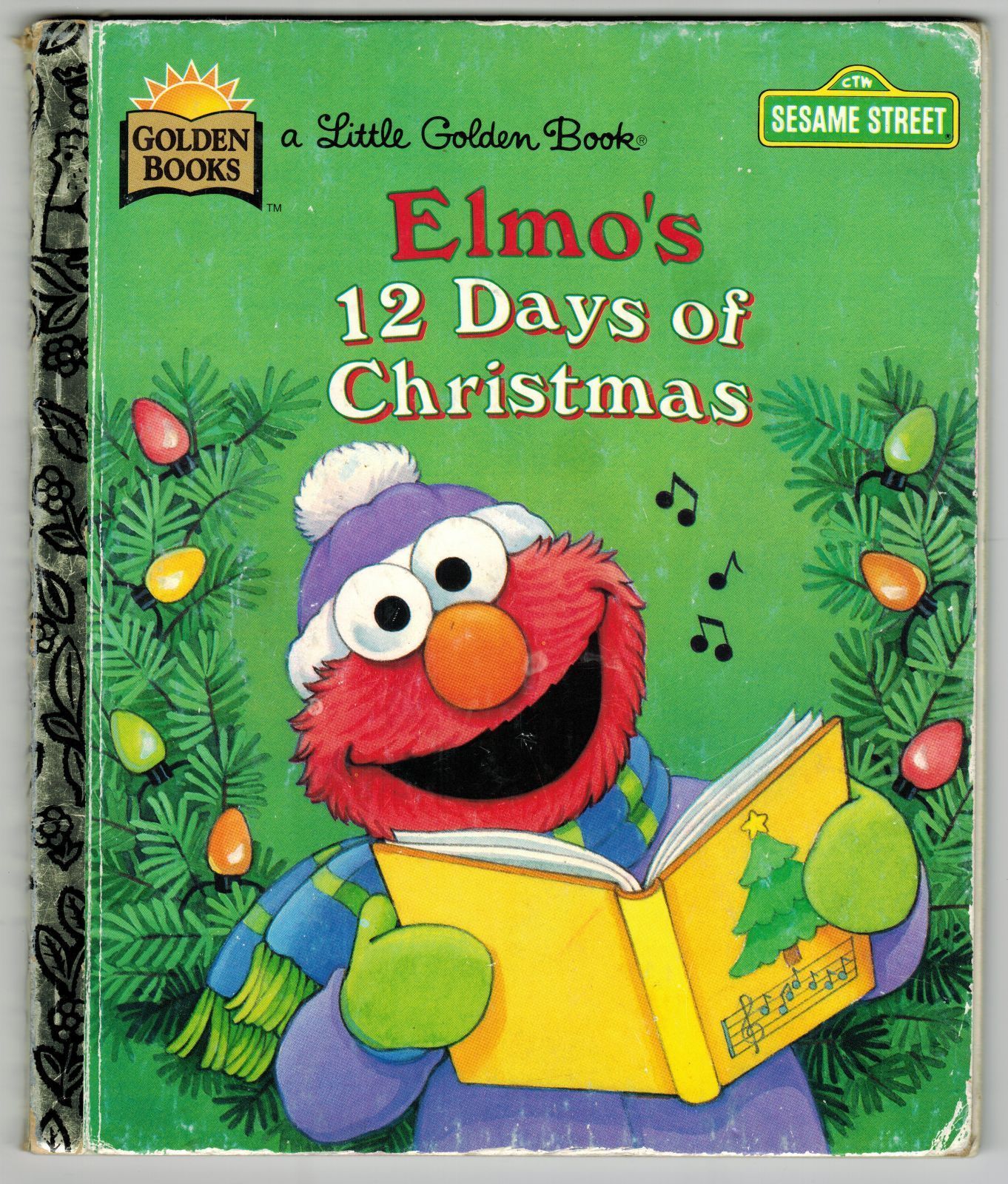 1996 Sesame Street Elmo's 12 Days Of Christmas Albee HC 1st LITTLE ...