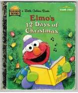 1996 Sesame Street  Elmo&#39;s 12 Days Of Christmas Albee HC 1st LITTLE GOLD... - $12.99