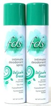 2 Count Fds 2 Oz Delicate Breeze Hypoallergenic All Day Intimate Deodorant Spray
