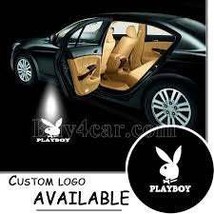 4x Playboy Logo Wireless Car Door Welcome Laser Projector Shadow LED Light Emble - $38.50