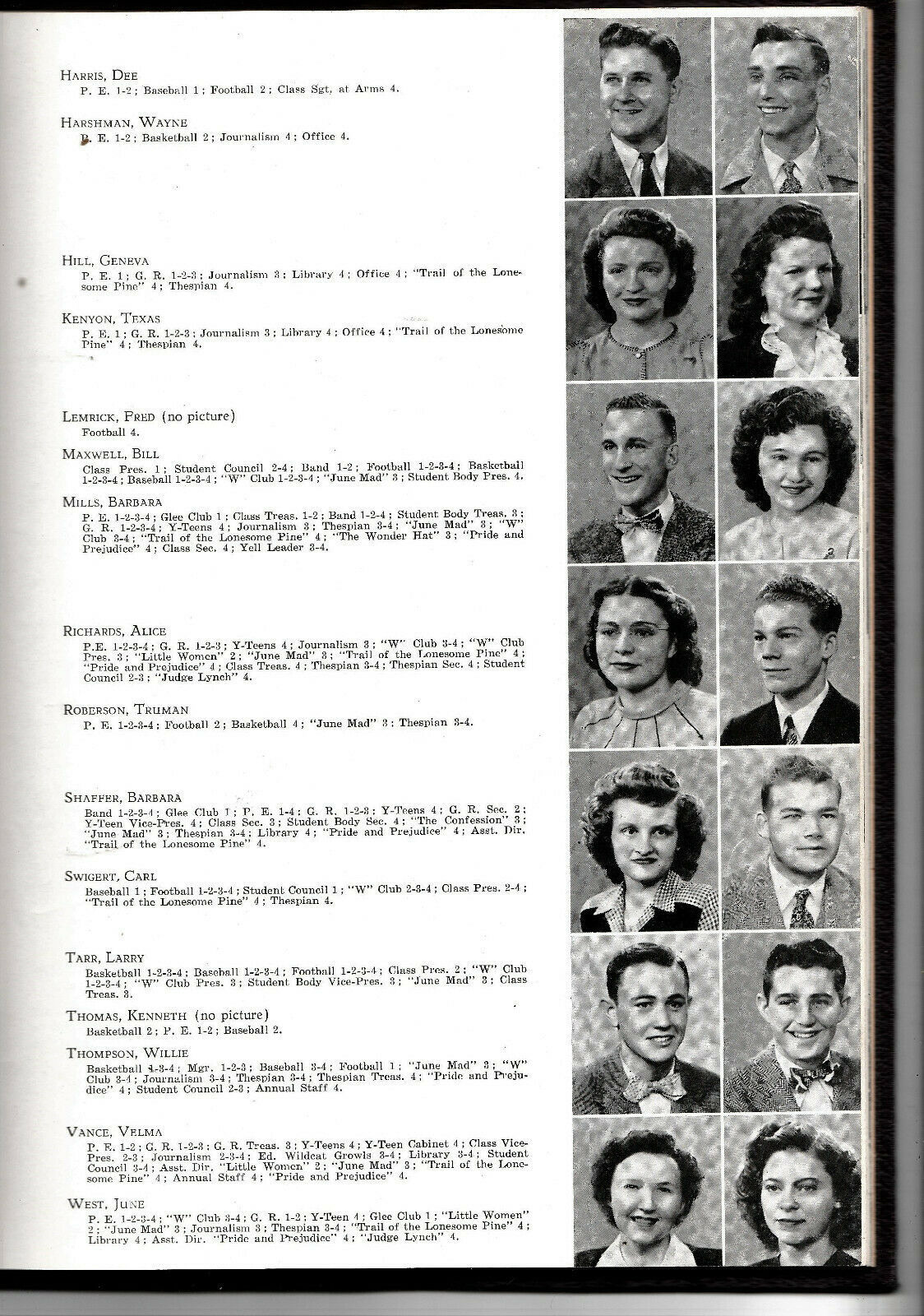 1947 Wilder High School Yearbook, The Wildcat, Wilder, Idaho, Canyon
