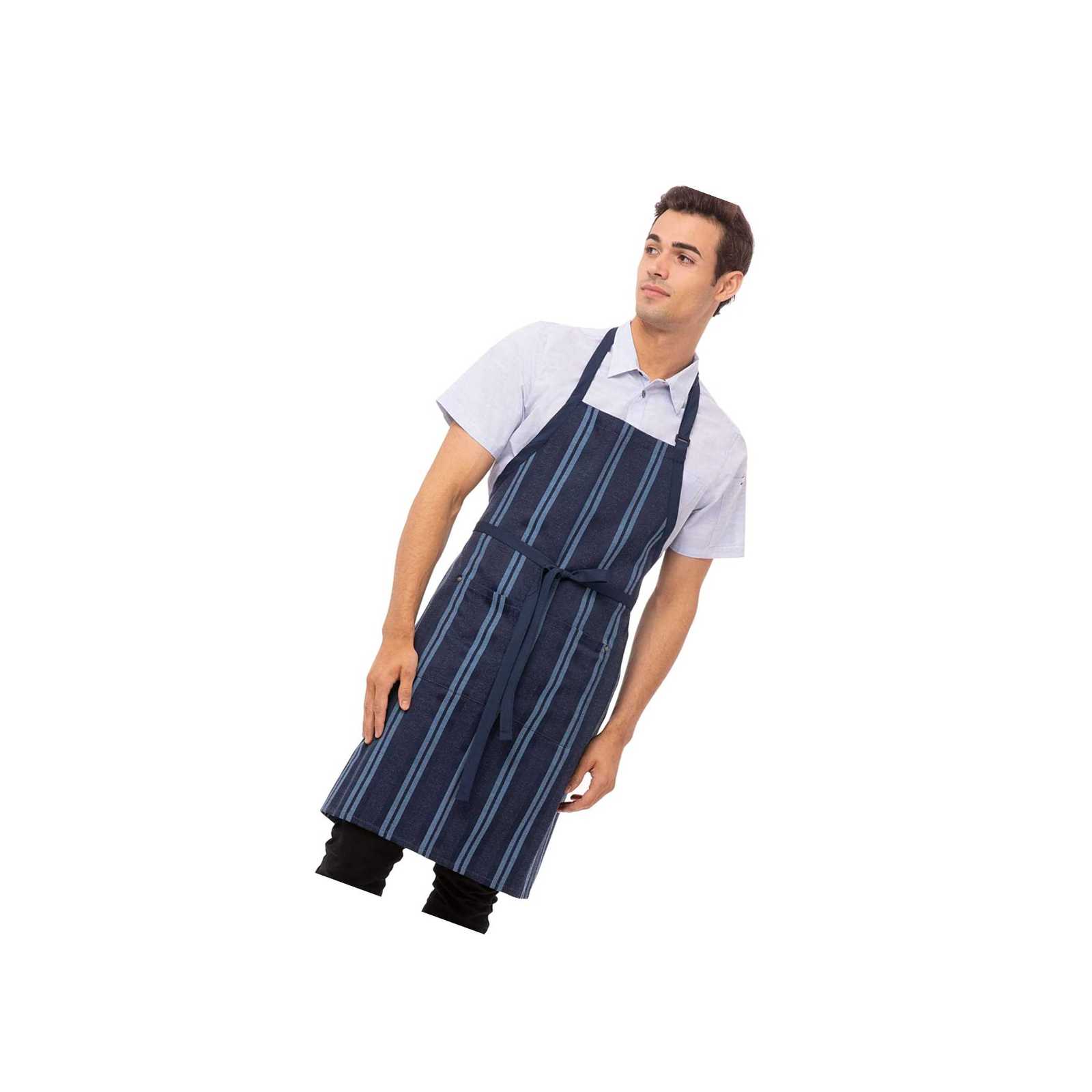 Mgrt Products - Uni presdio bib apron, navy/blue, one size