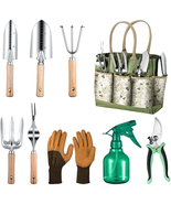 Grenebo Gardening Tool Set: 9-Piece Heavy Duty Gardening Tools with Prun... - $61.83
