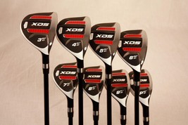 Custom Made Xds Hybrid Golf Clubs 3-PW Set Taylor Fit Steel +3" Over Stiff - $587.95
