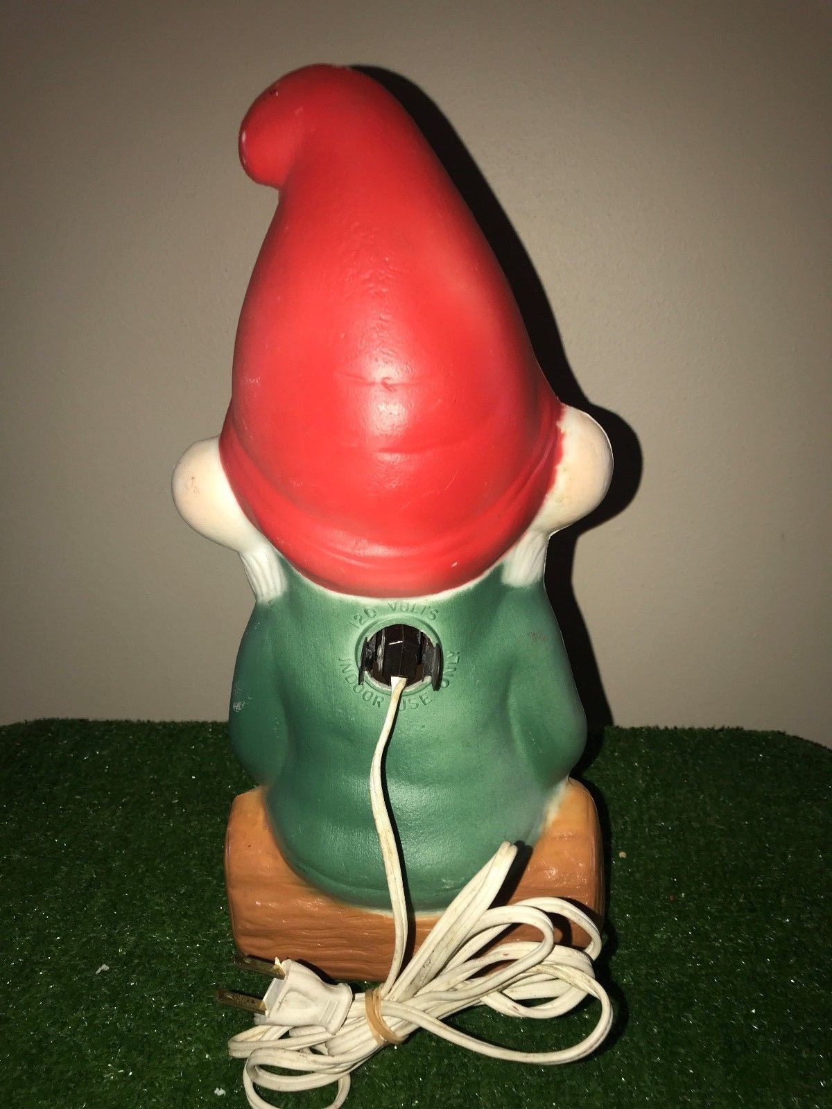 Rare Vintage 13" Christmas Elf Lighted Blow Mold Made by Dapol
