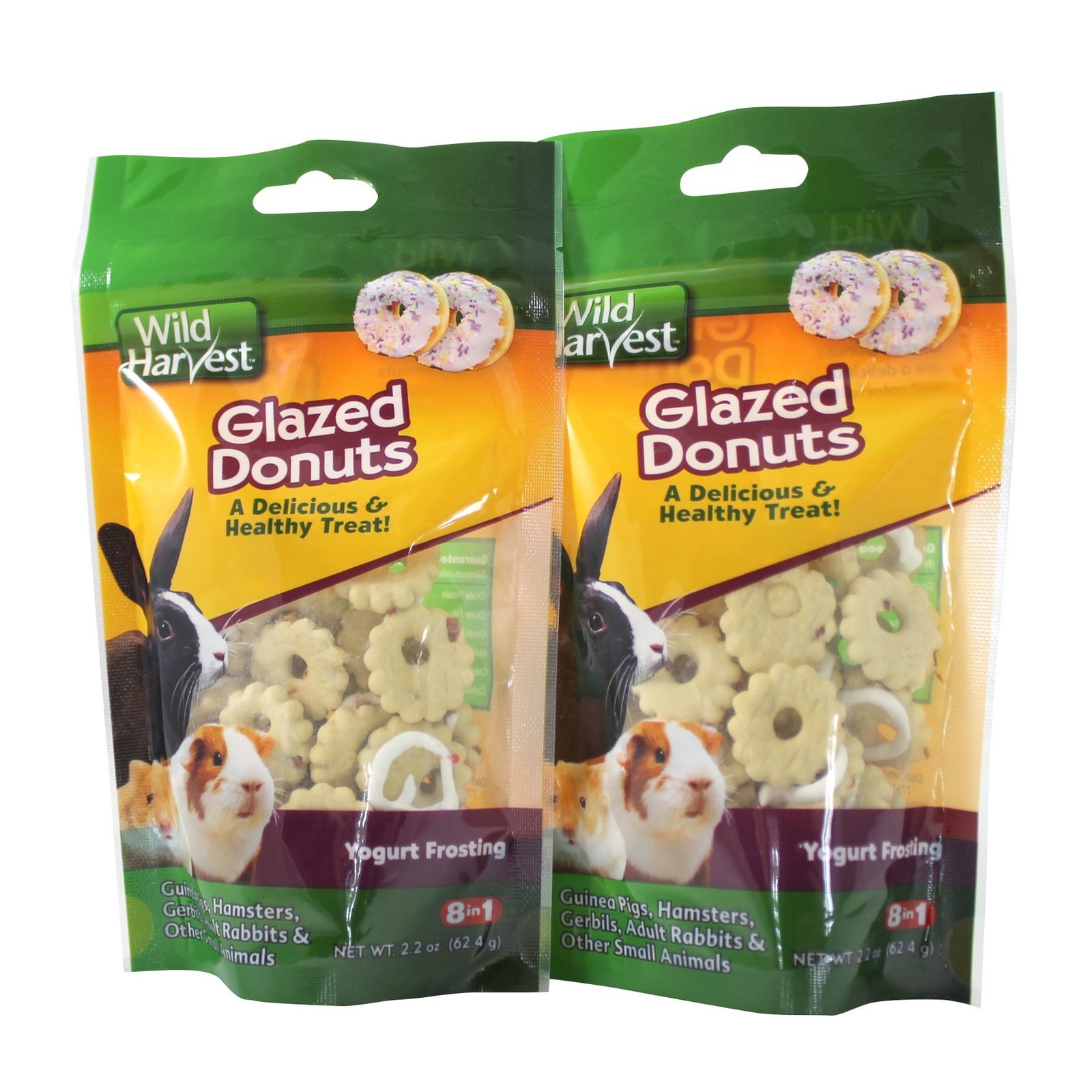 Wild Harvest Small Animal Treats, 2.2 Ounce (Glazed Donuts Pack of 2