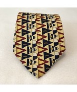 Tommy Hilfiger Men&#39;s Yellow Silk Tie Red Blue Ivory Nautical Flags Saili... - $18.95