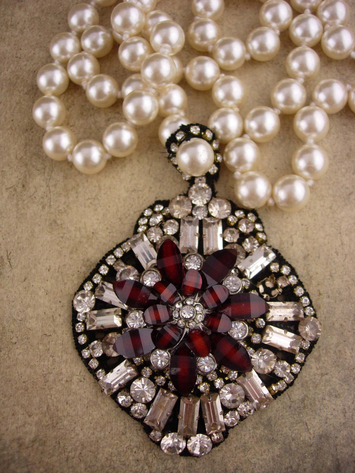 Edwardian necklace / pearl victorian style / fit for a Queen / gypsy