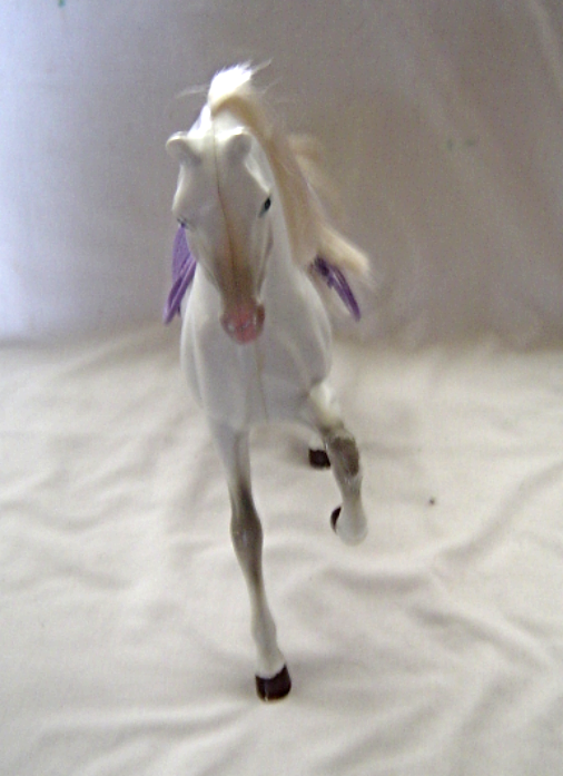 white barbie horse