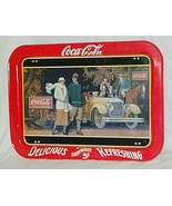 Coca Cola Coke 1987 Touring Car Large TV Lap Tray Repro 1924 Ohio Art Li... - $29.69