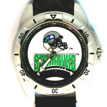 Seattle Seahawks NFL Fossil Mens Unworn Rare Vintage 1995 Leather Band Watch $84 - $83.85