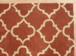 Moroccon Style Scroll Pattern Woolen Area Rug - 3&#39; x 5&#39; - $199.00