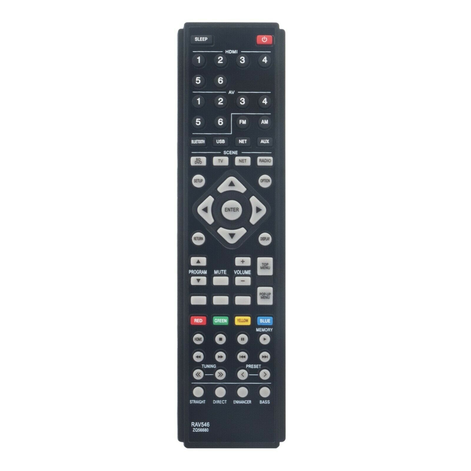 Primary image for RAV546 ZQ56680 Replace Remote for Yamaha AV Receiver RX-A550 YHT-5920 RX-V479