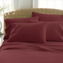 6 Piece Deep Pocket 2100 Count Soft Egyptian Bamboo Comfort Feel Bed Sheet Set   image 4