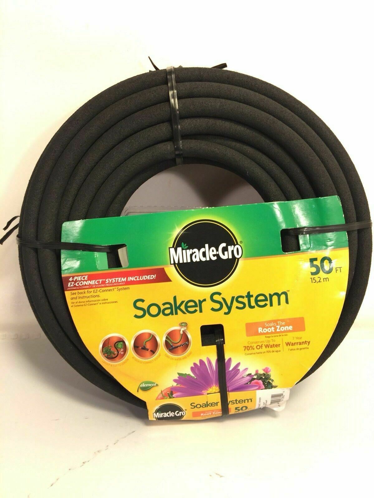Miracle Gro Element Soaker System Hose 4 Piece Ez Connection Root Zone