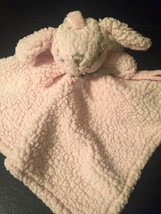 Blankets &amp; Beyond Pink BUNNY RABBIT  Security Blanket Lovey Sherpa - $9.00