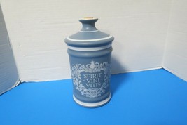 Paul Masson Brandy Jug Bottle With Cork Stopper Spirit Vini Vitis Blue - $14.85