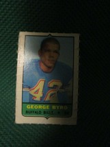 1969 Topps Football 4in1 Stamps Singles - George Byrd - 3.0 - $1.53