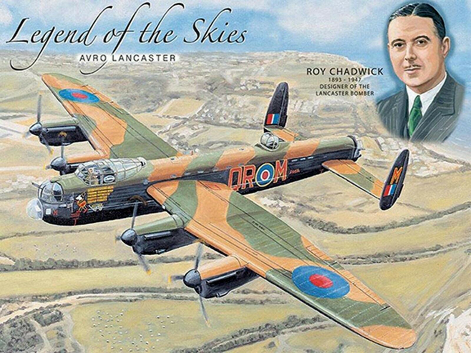 Lancaster WW2 Bomber Legend metal wall art decor sign plaque 1970Now