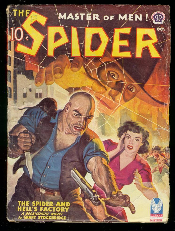 THE SPIDER OCT 1943 HELLS FACTORY STOCKBRIDGE HERO PULP VG - Comic ...