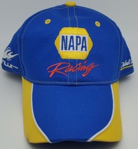 Nascar Napa Racing Team Hat Michael Waltrip Toyota Cap Blue Yellow #55 SIGNATURE - $10.22