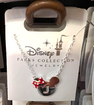 Disney Parks Minnie Mouse Icon Initial Letter J Silver Color Necklace Child Size