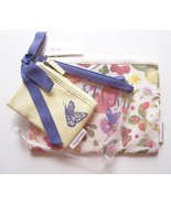 Crabtree &amp; Evelyn Great Escapes Set / 3 Cosmetic Bags Fabric / Vinyl - $15.00