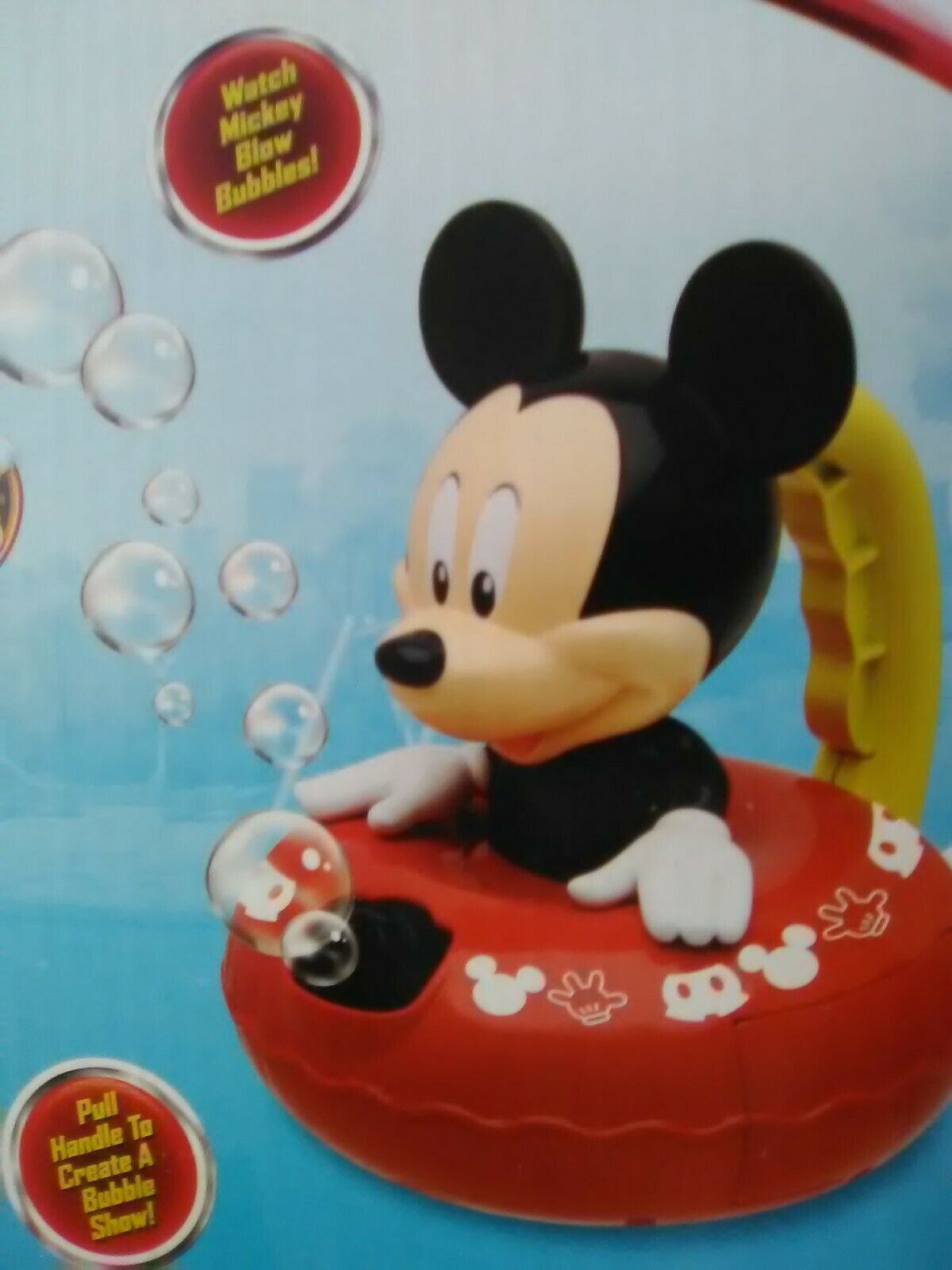 Disney Junior Mickey Mouse Bubble Maker Machine With Bubble Solution