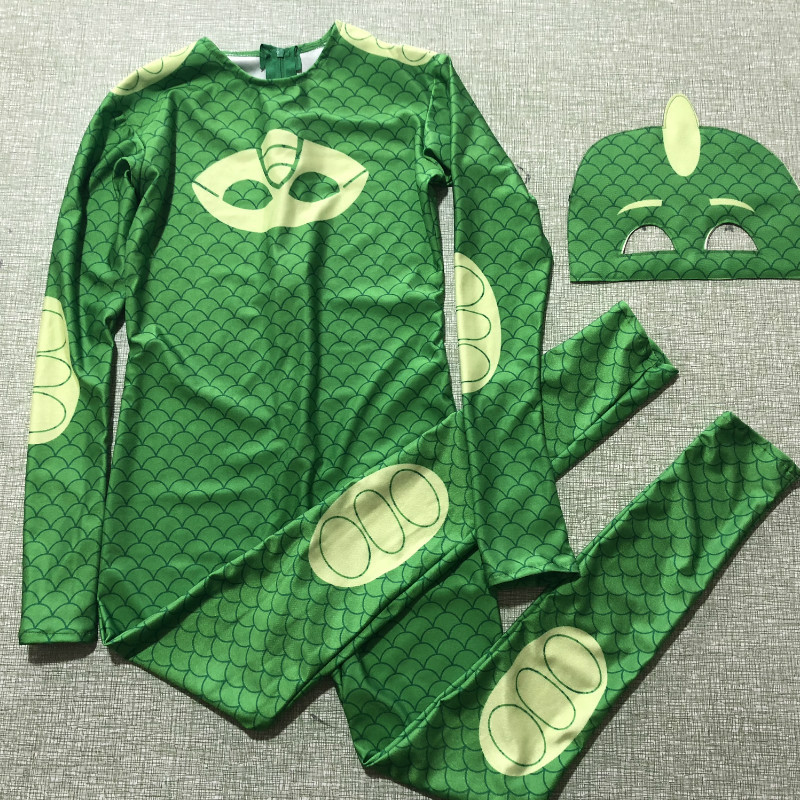 PJ Masks Kids Jumpsuit sleepwear Connor Greg Amaya Cosplay Costume Suit ...