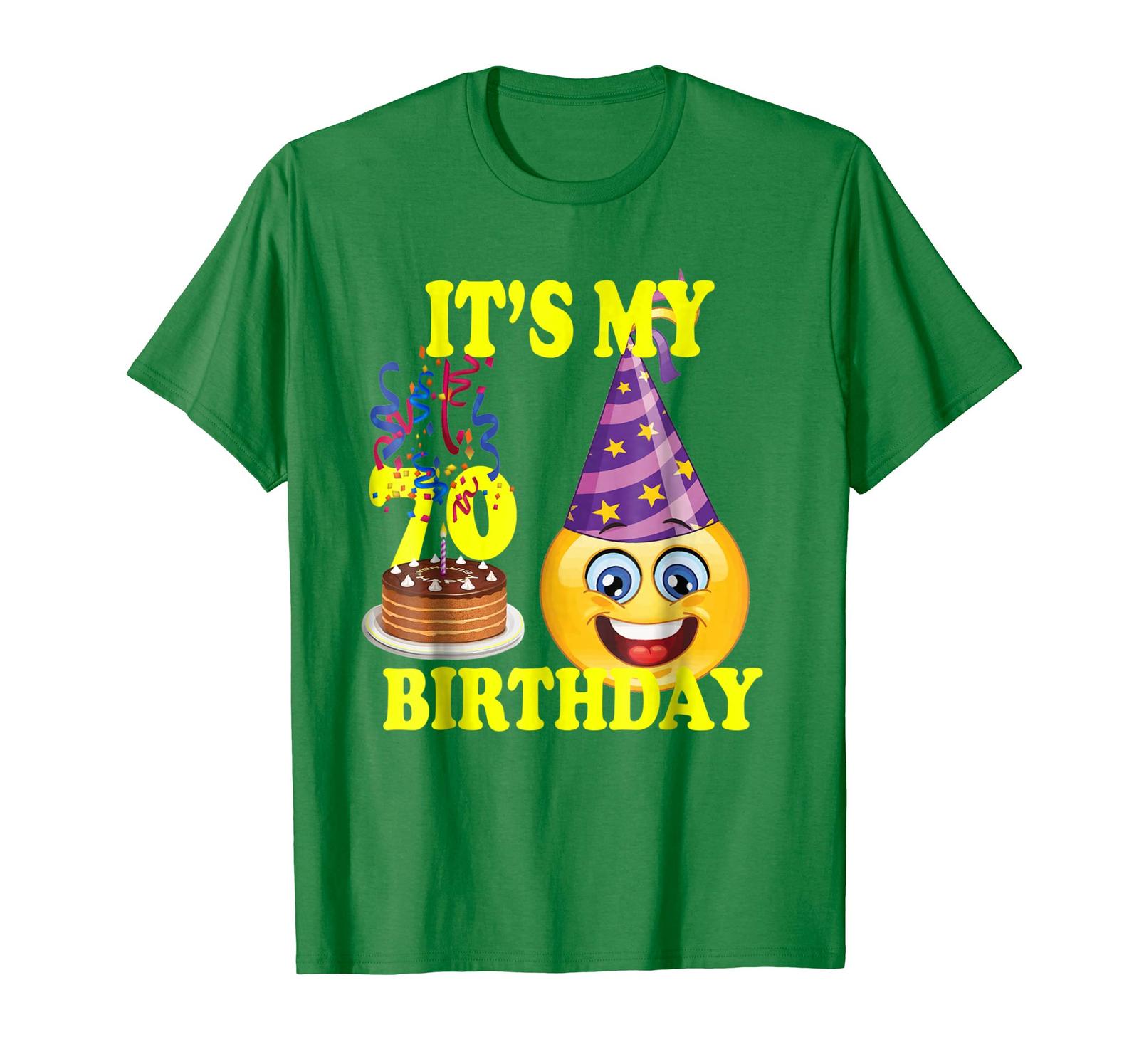 Uncle Shirts - Emoji Birthday Shirt It's My 70th Birthday 70 Years Old ...