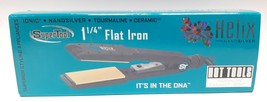 Hot Tools Helix 1 1/4" Flat Iron Supertool Ceramic Tourmaline Ionic Nanosilver - $74.99
