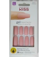 KISS Gel Fantasy Long Length Nails Matte Light Pink KGN09 NEW - $10.99