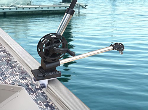 Brocraft Universal Aluminum Downrigger Bracket For Tracker Boat 